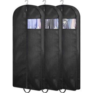 New 54" Suit Bags for Closet Storage and Travel, Gusseted Hanging Garment
